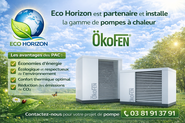 Eco Horizon installe des pompes à chaleur à Danjoutin et dans un rayon de 50 km autour de Danjoutin.