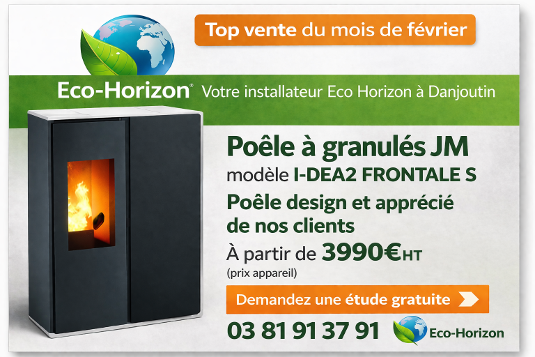 Installation de poêles à granulés sur le secteur de Danjoutin par Eco Horizon