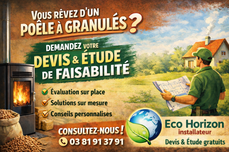 Installation de poêles à granulés sur le secteur de Danjoutin
