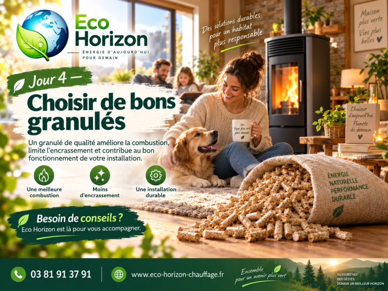 Avec Eco Horizon, un bon chauffage commence aussi par le choix d’un bon combustible.