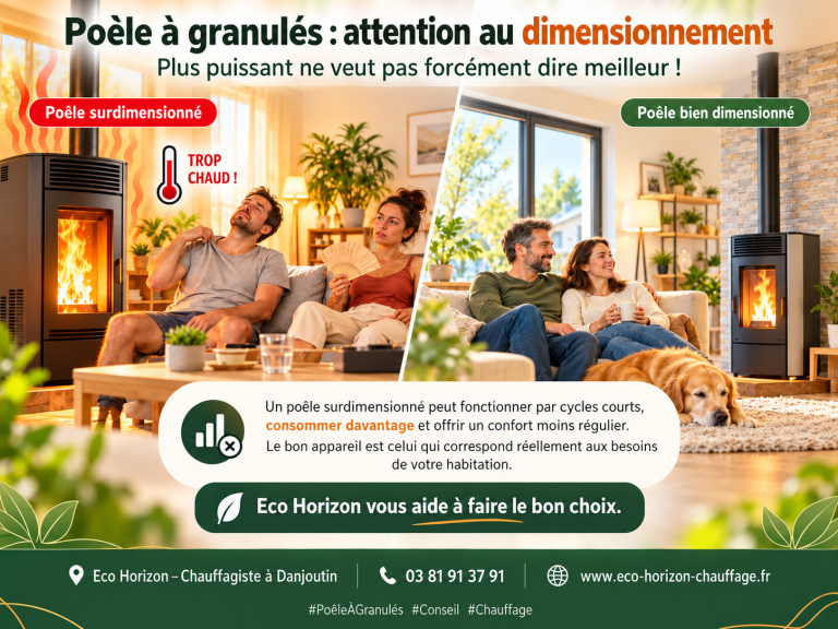 🔥 Chez Eco Horizon, la bonne puissance, c’est celle qui correspond vraiment à votre maison.