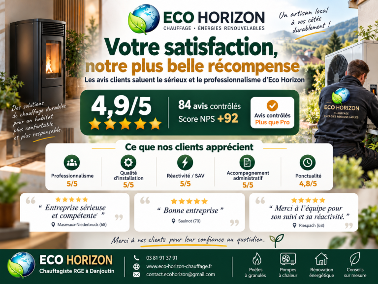 Le professionnalisme d'Eco Horizon à Danjoutin